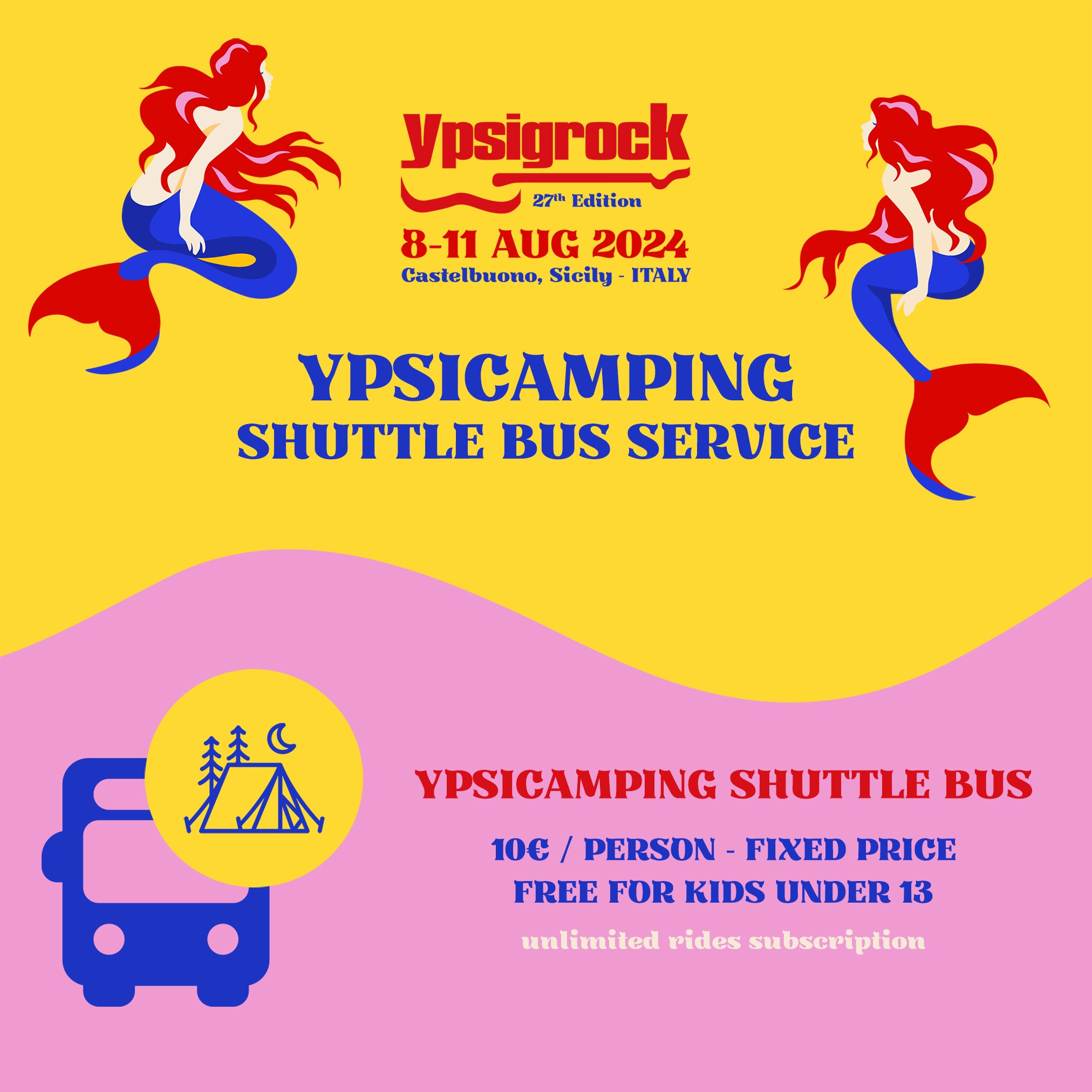 Ypsicamping Shuttle Bus Service subscription 2024