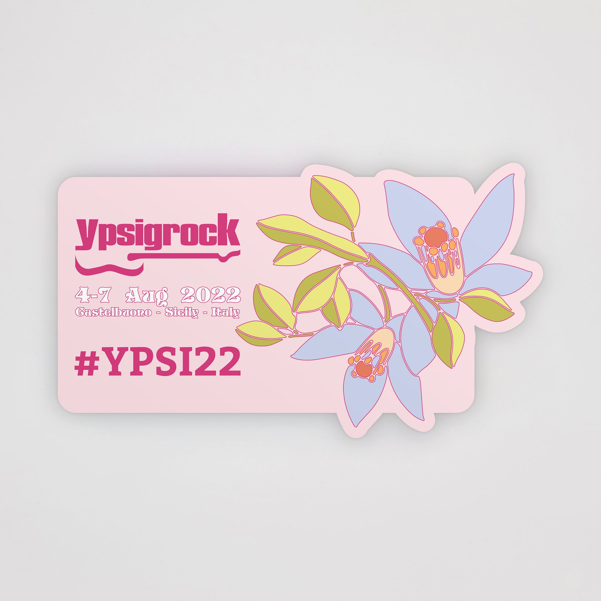 Sticker - Adesivo #Ypsi22 [Flowers]